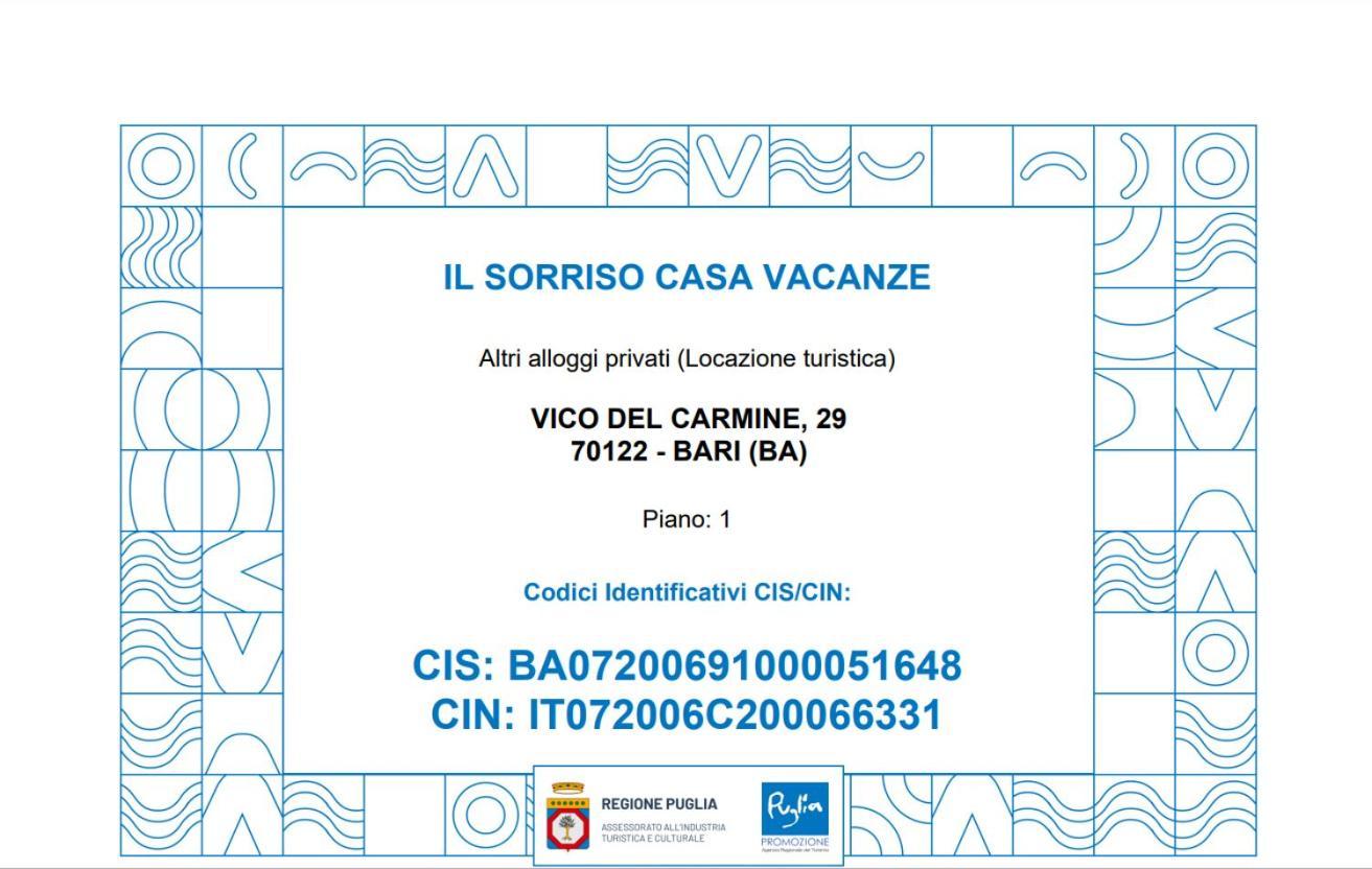 Il Sorriso Casa Vacanze Бари Экстерьер фото